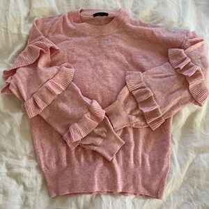 JCrew ruffle sweater